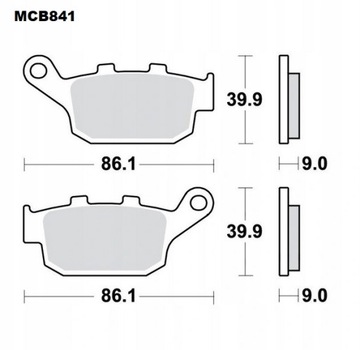 ЗАДНИЕ ТОРМОЗНЫЕ КОЛОДКИ HONDA X-ADV 750 2017-2020 гг.