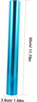 Эстафетная палочка для легкой атлетики из алюминиевого сплава, синяя, 3 шт.