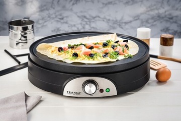 БОЛЬШИЕ ДВУСТОРОННИЕ БЛИНЫ Блинница 2 в 1 DualPancake XXXL TRANSA 1500 Вт