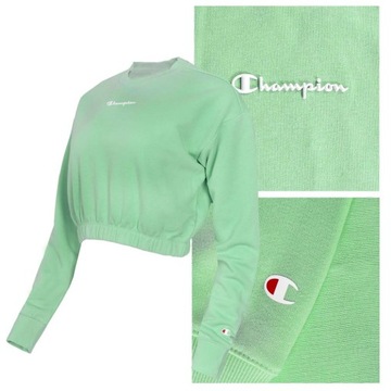 CHAMPION Bluza Damska Crop Top 115210 MIĘTOWA XS