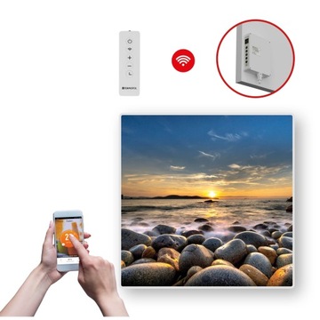 DEKORACYJNY PANEL GRZEWCZY na podczerwień o mocy 350W z WIFI
