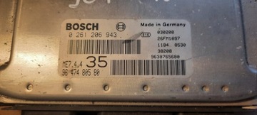 JEDNOTKA ECU 307 1.6 16V 9638765680 0261206943