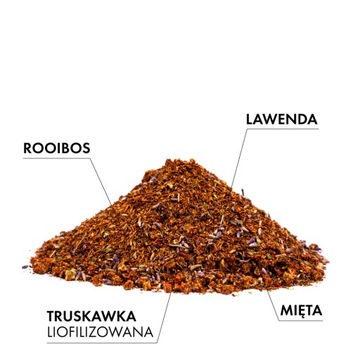 Чай Ройбуш КЛУБНИКА ЛАВАНДА МЯТА Лаванда Powiew Tea Selection 50г