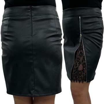 D73 SPÓDNICA Z KORONKA + ZIP R.42