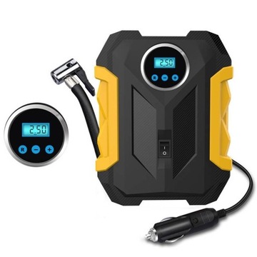 KOMPRESOR SAMOCHODOWY POMPKA SPRĘŻARKA LED 12V LCD