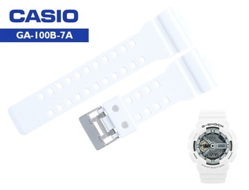 Oryginalny pasek CASIO GA-100 GA-110 biały matowy