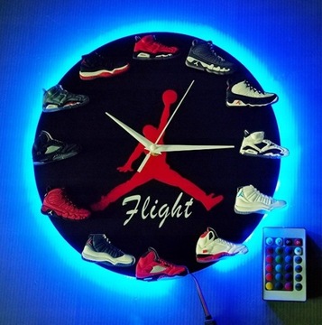 3D LED Basketball Shoe Wall Clock Modern Desi