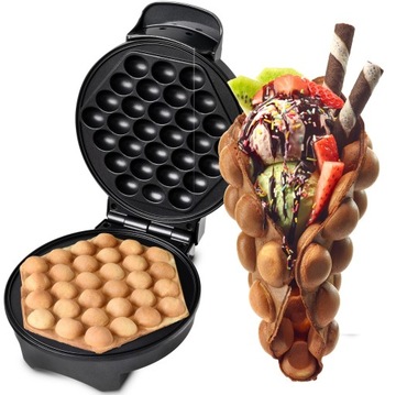GOFROWNICA Bąbelkowa EGG Puffs gofry zawijane 850W