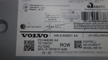 VOLVO XC90 S90 V90 XC60 S60 V60 RÁDIO 31444246