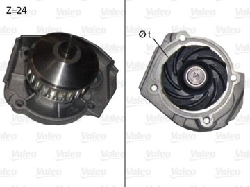 506640 VALEO ČERPADLO VODY FIAT 1.2