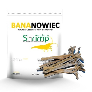 SHRIMP NATURE Liście bananowca 10szt - e-