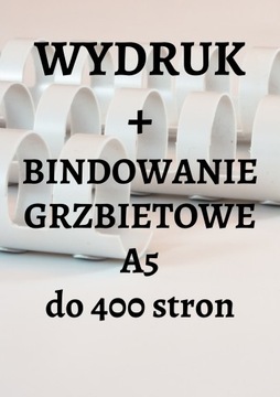 Черно-белая печать А5 до 400 страниц + переплет.