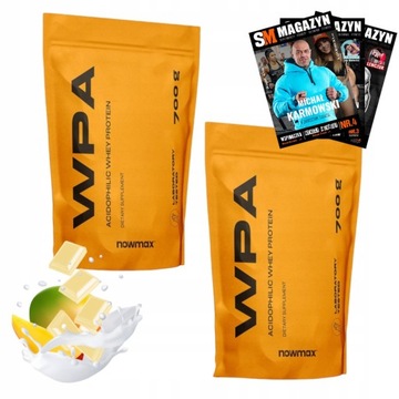 nowmax WPA 2x700g BIAŁKO WHEY PROTEIN ACIDOFILNY WPC BIAŁKO SERWATKOWE WPA