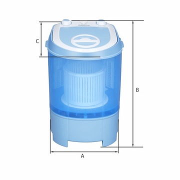 Портативная туристическая стиральная машина MANTA WH128 с мини-центрифугой, 3,8 кг