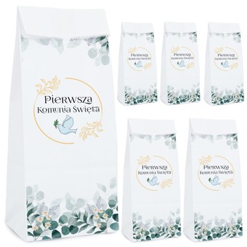 PODZIĘKOWANIE NA KOMUNIĘ ŚWIĘTĄ PRZYJĘCIE CHRZEST Z NADRUKIEM DLA GOŚCI [6]