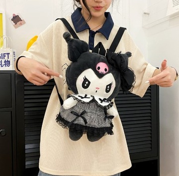 ПЛЮШЕВЫЙ РЮКЗАК KUROMI HELLO KITTY MELODY ПЛЮШЕВАЯ СУМКА АНИМЕ РЮКЗАК