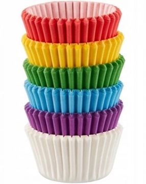 PAPIEROWE FOREMKI PAPILOTKI MUFFINKI BABECZKI DO PIECZENIA 100 szt