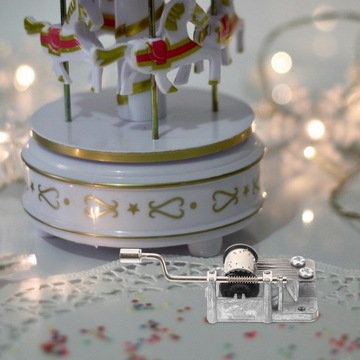 Pozytywka Ręczna korba MUZYCZNA MECHANIZM MUZYCZNY