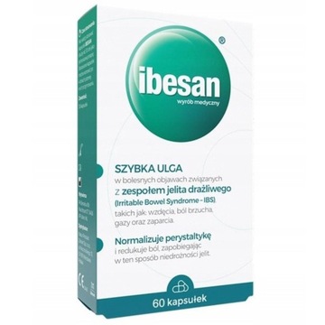 Ibesan, na objawy zespołu jelita drażliwego 60kap.
