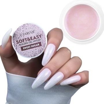 CLARESA ŻEL BUDUJĄCY SOFT&EASY GEL SWEET SUGAR 90G DO PAZNOKCI LAMP UV LED