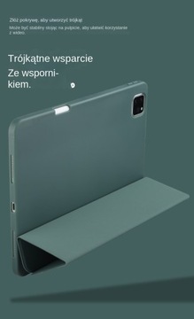 Etui ochronne na iPada Air 4/5 10.9 Powłoka zapobiegająca upadkowi z gniazdem na długopis różowy