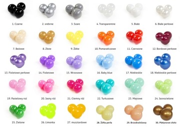 Шары пластиковые - набор 200 шт 7см.