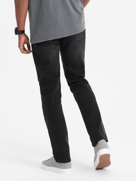 Spodnie męskie jeansowe STRAIGHT LEG czarne V1 OM-PADP-0133 L