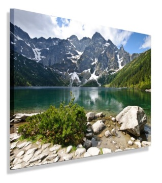 OBRAZ TATRY MORSKIE OKO GÓRY OBRAZY CANVAS 50x50