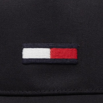 TOMMY HILFIGER CZAPKA Z DASZKIEM TJM FLAG TRUCKER CAP CZARNA