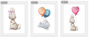 KRÓLIKI KRÓLICZKI PLAKAT PLAKATY 50CMX70CM