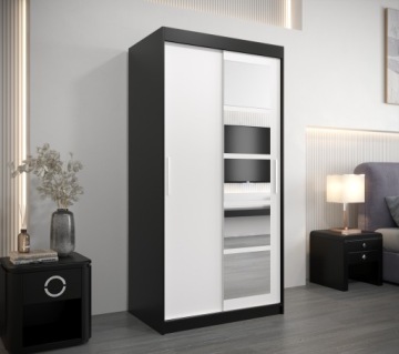 Раздвижной шкаф ROMA 1 100 см с зеркалом