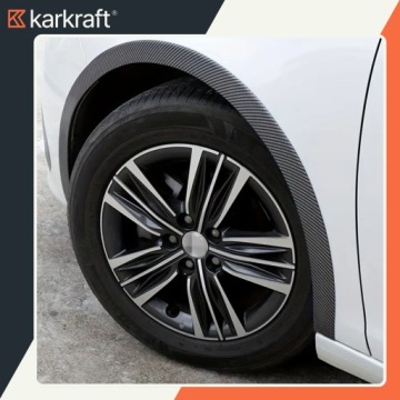 НАКЛАДКА-ЗАЩИТНАЯ ЛИСТВА НА КОЛЕСНЫЕ АРКИ ДЛЯ КРЫЛЬЕВ, ЧЕРНЫЙ КАРБОН, 1,5 м