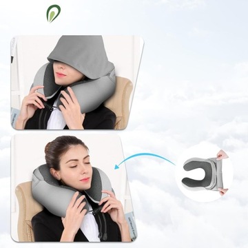 КОМПЛЕКТ ПОДУШЕК ДЛЯ ПУТЕШЕСТВИЯ ПОДГОЛОВНИК ИЗ ПЕНЫ TOURIST MEMORY