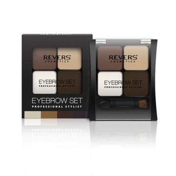 REVERS Cosmetics CIENIE DO BRWI Z WOSKIEM ZESTAW EYE BROW No - 01
