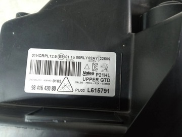 PEUGEOT 2008 II 208 2 19- LEVÝ PŘEDNÍ SVĚTLO FULL LED PĚKNÝ EUR