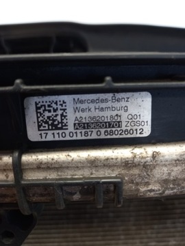 PAS PRZEDNI BELKI KOMPLET CHŁODNIC MERCEDES W213 A0999061000