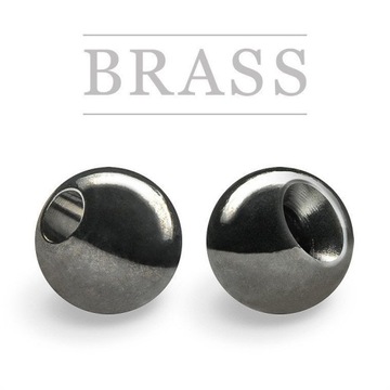 KORALIKI MOSIĘŻNE BLACK NICKEL 2 mm 10-sztuk