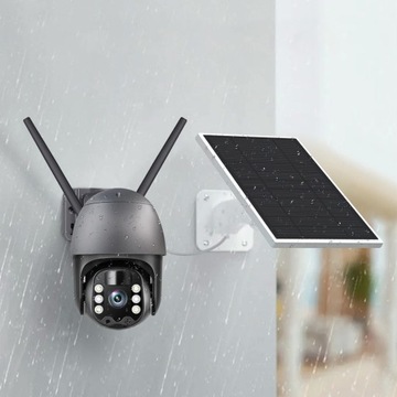 НАРУЖНАЯ СОЛНЕЧНАЯ ВРАЩАЮЩАЯСЯ IP WIFI 3MPX TUYA УМНАЯ СОЛНЕЧНАЯ КАМЕРА