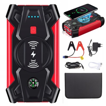 URZĄDZENIE ROZRUCHOWE BOOSTER POWERBANK JUMP STARTER 12V 800A 20000MAH +LED