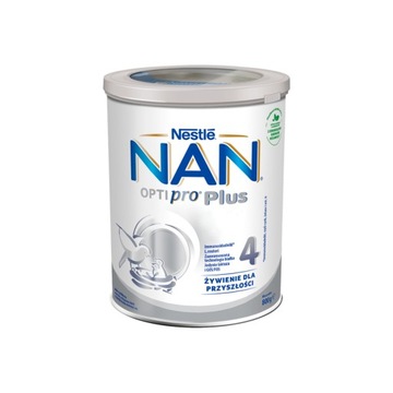 NESTLE NAN OPTIPRO PLUS 4 HMO PRODUKT NA BAZIE MLEKA PO 2 ROKU ŻYCIA 800 G