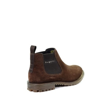 Męskie botki brązowe Bugatti