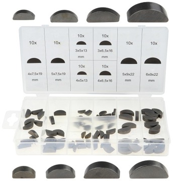 НАБОР ПОЛУКРУГЛЫХ КЛИНОВ НАБОР 80 ЭЛЕМЕНТОВ.