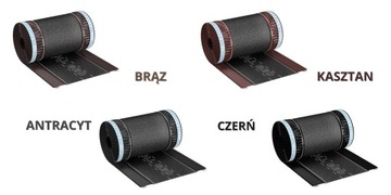 Гребень под рукой под gąsior 310 мм x 5m ral 7021 Евровиент -рулон Экко антрацит