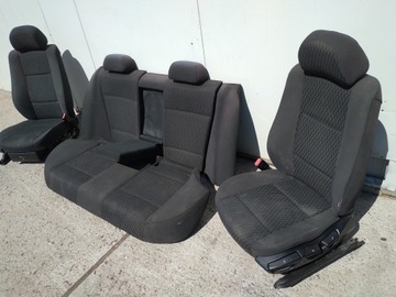 BMW E46 сиденья, задний диван, салон, седан, Европа, комплектация