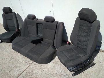 BMW E46 SEDADLA POHOVKA ZADNÍ VNITŘEK SEDAN EVROPA KPL