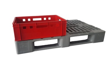 Пластиковый поддон ЕВРО 1200х800 сейф H1 (GS)