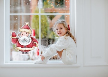 Наклейка на окно РОЖДЕСТВЕНСКАЯ ЗВЕЗДА №. 3 двусторонние наклейки