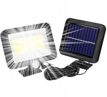 LAMPA Z CZUJNIKIEM RUCHU SOLARNA OGRODOWA ULICZNA