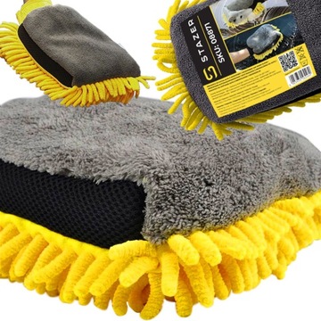 RĘKAWICA SZMATKA Z MIKROFIBRY MYJĄCA DO MYCIA CZYSZCZENIA AUTA SAMOCHODU