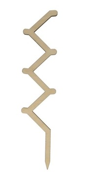 PODPÓRKA DO STORCZYKÓW TYCZKA DRABINKA PERGOLA DREWNIANA 58 CM